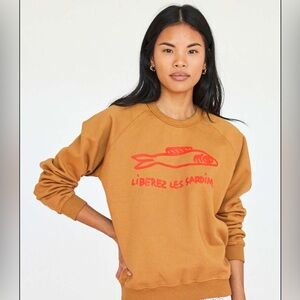 Clare V Liberez Les Sardines Sweatshirt